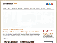 Tablet Screenshot of mobilefitnessteam.com